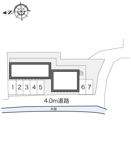 ★手数料０円★岡山市北区青江　月極駐車場（LP）